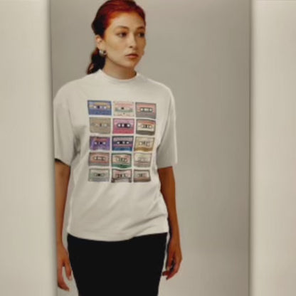 90s Cassettes Mosaic Premium T-Shirt