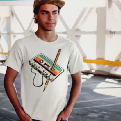 Cassette Pencil Premium T-Shirt