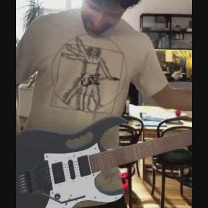 Galileo's Vitruvian Hard Rock Softstyle T-Shirt