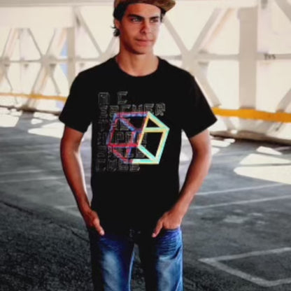 Escher Impossible Cube Premium T-Shirt
