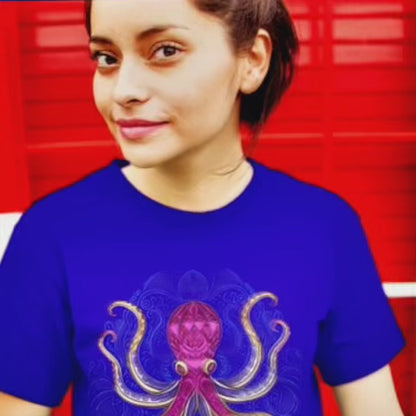 Psy Octopus Mandala Softstyle T-Shirt