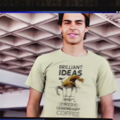 Brilliant Ideas Need Legendary Coffee Premium T-Shirt
