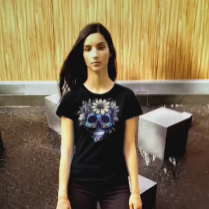 Skull Flowers Premium T-Shirt